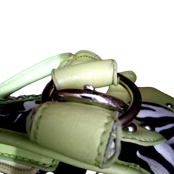 Hananel Bright chartreuse Blingy satchel - Picture 9 of 10